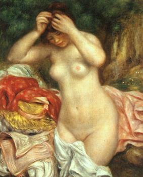 皮埃爾 奧古斯特 雷諾阿 Bather arranging her Hair